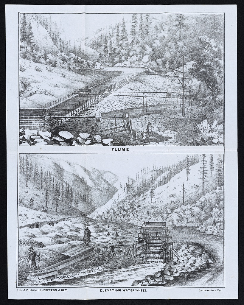 gold mining with sluice box